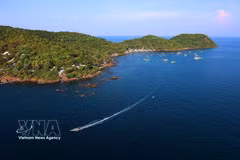 The sea area off the southern coast of Phu Quoc Island. (Photo: VNA)
