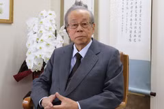Former Japanese Prime Minister Fukuda Yasuo (Photo published by VNA)