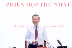 Party General Secretary and State President To Lam chairs the first meeting of the central steering committee for institutional perfection and law enforcement in Hanoi on June 22, 2026. (Photo: VNA)