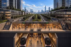 A rendering of the Ben Thanh-Thu Thiem railway line. Photo courtesy of Thaco