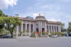 The headquarters of the State Bank of Vietnam in Hanoi. (Photo: VietnamPlus)