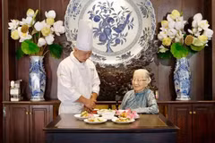 Inspired by the lotus and Vietnam's rich cultural legacy, each dish on the "Cham Sen" menu reimagines traditions that have endured across generations. (Photo: VietnamPlus)