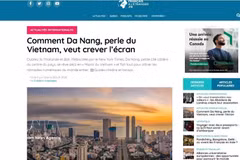 The screenshot of the article on the French online magazine Journal des Français à l'étranger. (Photo: VNA)