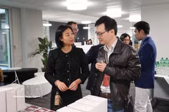 Ly Pham and Luu Vinh Toan at an event in Zurich (Photo: VNA)