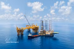 Petrovietnam's oil rig (Photo: VNA)
