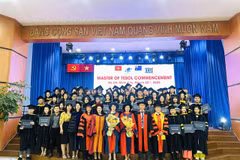 Vietnamese students on Saturday got master’s degrees through the TESOL joint programme between the HCM City Open University and the Australian Edith Cowan University. (Photo: VNS)