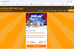 The Vietnam Circus Federation has recently partnered with VTC Corporation to launch an online ticketing platform for performances at the central circus through its website, xiecvietnam.vn. (Photo: Screenshot of the site)