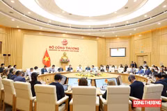 A view of the working session between Deputy Minister of Industry and Trade Nguyen Sinh Nhat Tan and a delegation from the US-ASEAN Business Council (USABC) in Hanoi. (Photo: Ministry of Industry and Trade )