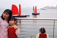 The red sails are expected to become a unique visual highlight and popular check-in feature (Source: Quang Ninh's online portal)