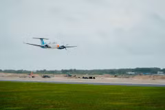 The first calibration flight on the second runway at Phu Quoc International Airport is completed successfully on July 27. (Photo: caa.gov.vn)