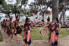 A gong performance by ethnic minority people in the Central Highlands (Illustrative photo: VNA)