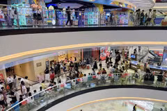 A shopping centre in HCM City. The affordable and mid-range segments will remain pivotal in the city's retail property. (Photo: VNA)