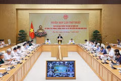 Prime Minister Pham Minh Chinh, who is also Head of the National Civil Defence Steering Committee, chairs the committee’s first national meeting on disaster prevention and control, and search and rescue efforts on July 24. (Photo: VNA)
