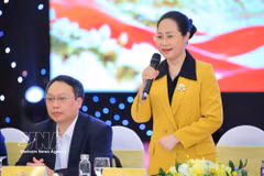Minister of Culture, Sports and Tourism Lam Thi Phuong Thanh speaks at the event (Photo: VNA)