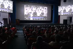 The screening of the episode “Fidel Castro – Ho Chi Minh: Revolutionary Vision” in Havana on September 9. (Photo: VNA)