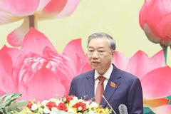 Party General Secretary To Lam addresses the first Congress of the National Assembly (NA)’s Party Organisation in Hanoi on September 25. (Photo: VNA)