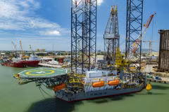 PV Drilling VIII, the jack-up rig, comes back after almost a decade sidelined. (Photo; nangluongvietnam.vn) 