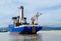 CSOV 9020, an offshore wind operations and maintenance service vessel built by Ha Long Shipbuilding Company Limited (Photo: VietnamPlus)