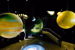A corner of the exhibition at the Vetnam Space Museum in Hoa Lac Hi-tech Park in Hanoi (Photo: VNA)