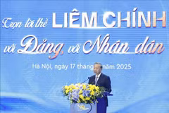 Party General Secretary To Lam speaks at the ceremony marking the 80th anniversary of the traditional day of Vietnam's inspection sector (November 23, 1945 – 2025) in Hanoi. (Photo: VNA)