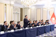General Secretary of the Communist Party of Vietnam Central Committee and President To Lam meets with Vietnamese experts and intellectuals in Belgium and Luxembourg (Photo: VNA)