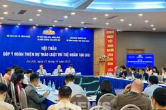 The workshop held in Hanoi on October 15 to gather feedback on the draft law on artificial intelligence (AI). (Photo: VNA)