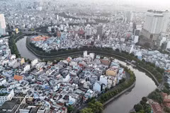 An aerial view of the Nhieu Loc – Thi Nghe area in Ho Chi Minh City. The southern metropolis is home to the Vietnam International Financial Centre. (Photo: VNA)