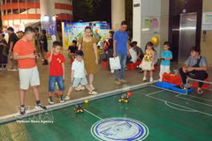Families join activities at the Kid Fest 2026 in Ho Chi Minh City. (Photo: VNA)