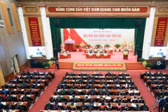 Delegates to the 16th congress of the Party Organisation of Son La provine for the 2025–2030 tenure, which wrapped up on September 29, 2025 expressed strong consensus on the draft documents of the 14th National Party Congress. (Photo: VNA)