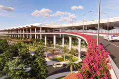 A graphic image of Terminal 2 of Phu Quoc International Airport (Source: VietnamPlus) 