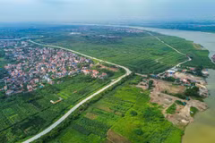 The Khoai Chau urban, eco-tourism and golf complex project will be located in the area along the Red River in Khoai Chau, Hung Yen province. (Photo: Hung Yen provincial Department of Science and Technology)