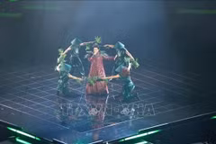 Pop star Duc Phuc performs at Intervision 2025 in Russia. (Photo: VNA) 