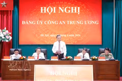 Party General Secretary and State President To Lam speaks at the conference (Photo: VNA)