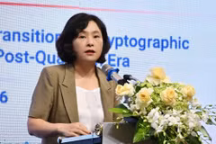NEAC Director To Thi Thu Huong speaks at the event (Photo: VietnamPlus)