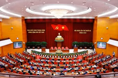 The 13th meeting of the 13th Party Central Committee closes on October 8, 2025. (Photo: VNA)