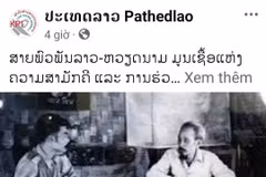 The article posted on the official Facebook page of Pathet Lao. (Photo published by VNA)