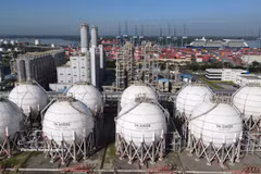 A view of the Hyosung chemical plant invested by the Republic of Korea (RoK) in Tan Phuoc ward, Ho Chi Minh City. (Photo: VNA)