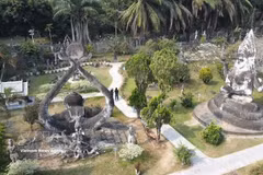 The Buddha Park - a must-see destination for visitors when visiting Laos. (Photo: VNA)