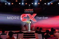 Do Minh Phuong, Deputy General Director of Viettel Group addresses the launching ceremony of Viettel Customer Service Co., Ltd (Photo: Viettel)