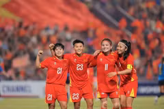 Members of the Vietnamese women's national football team (Photo: VNA)