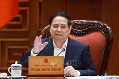 Prime Minister Pham Minh Chinh at the conference (Photo: VNA)