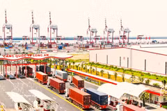 A view of Long An international seaport (Photo: VNA)