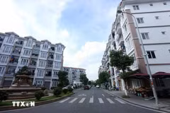 The Hoang Huy New Pruksa Town social housing complex in An Dong commune, An Duong district in Hai Phong city. (Photo: VNA)