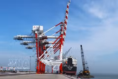 Long An International Port is identified as one of the sites supporting Tay Ninh’s plans to develop logistics hubs, helping leverage maritime transport advantages, facilitate trade connectivity and improve cargo circulation and distribution. (Photo: VNA)