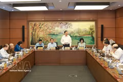 General Secretary of the Communist Party of Vietnam Central Committee and President To Lam speaks at the discussion. (Photo: VNA)