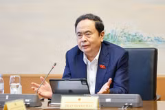 National Assembly Chairman Tran Thanh Man addresses the discussion (Photo: VNA)