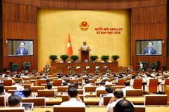 A scene from the National Assembly's ongoing 9th session (Photo: VNA)