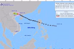 The projected path of Typhoon Matmo. (Photo: National Centre for Hydro-Meteorological Forecasting)