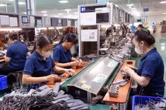 In the first half of August, computers, electronic products and components generate 7.32 billion USD in export revenue. (Photo: VNA)