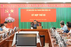 An overview of the fifth meeting of the Party Central Committee’s Inspection Commission (Photo: VNA)